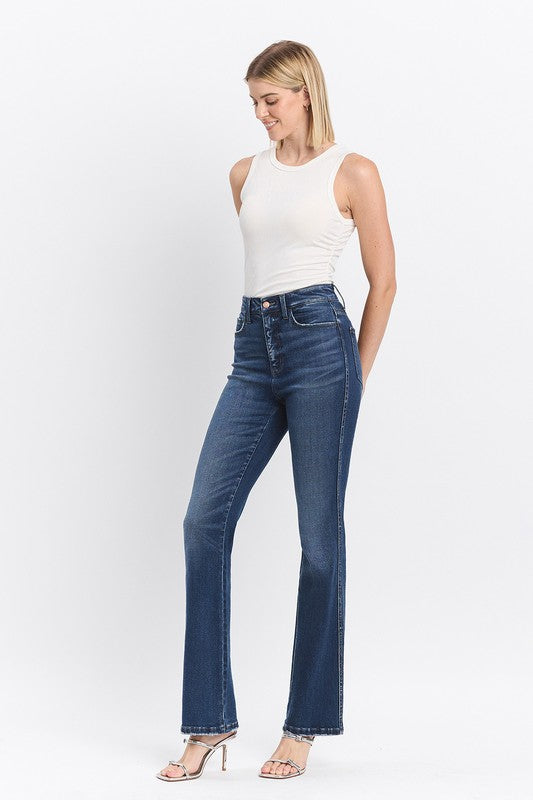 Tummy Control High Rise Bootcut Jeans