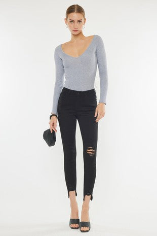 Kancan Black High Rise Skinny Jeans