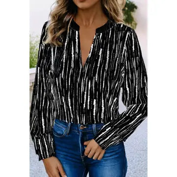 Tie-dye Casual Blouse