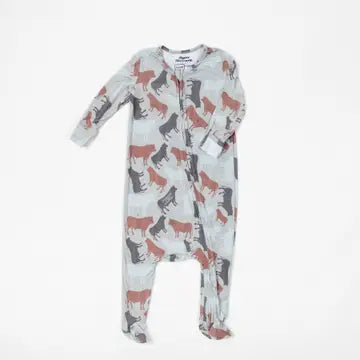 Washed Cow Camo™ Baby Bamboo Pajamas