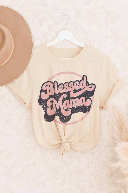 Ivory Blessed Mama Tee Plus Size